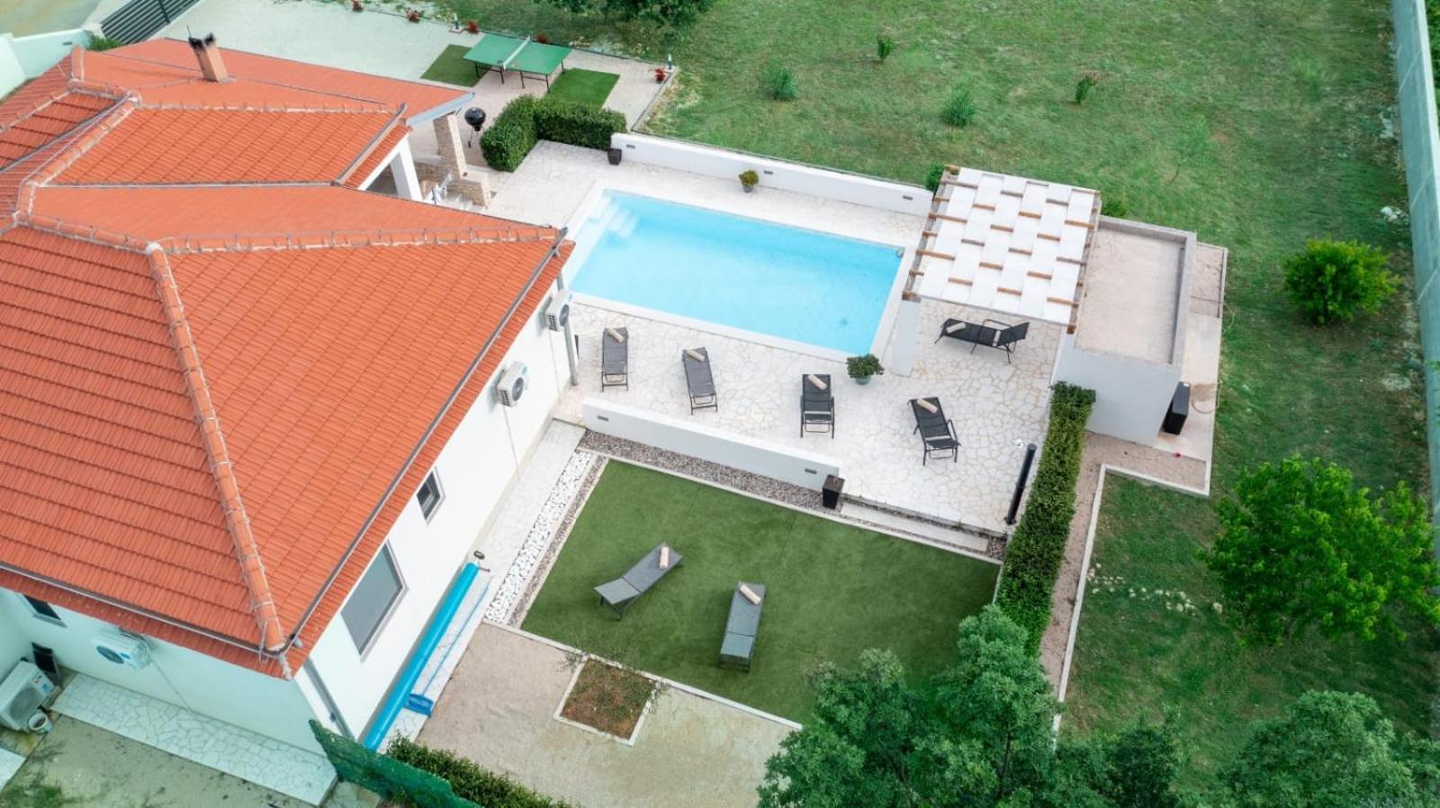 Holidayhouse Alirio With Heated Pool. Vrsi Ngoại thất bức ảnh
